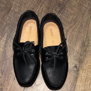 Sperry by Aritzia Black Leather Loafers